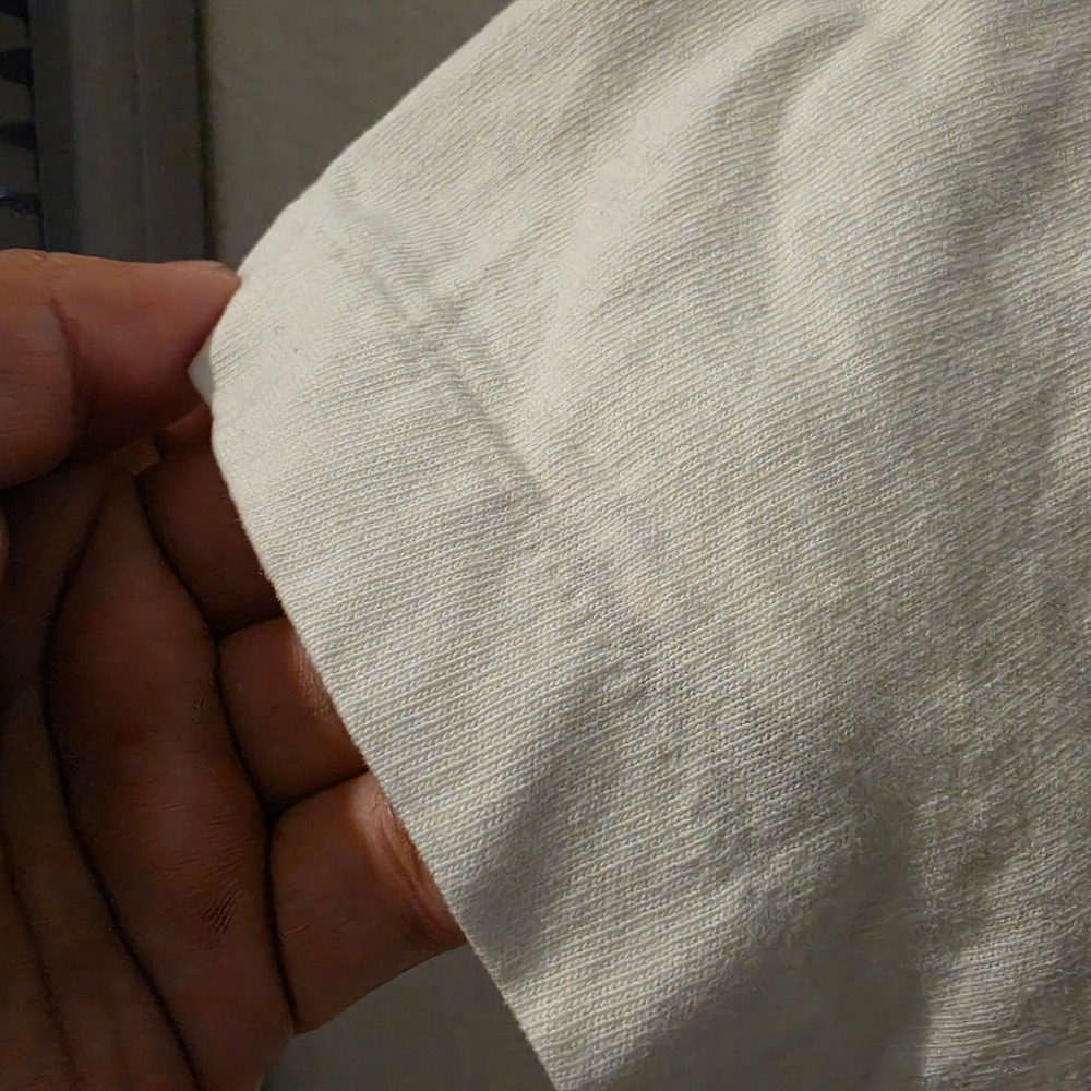 Vintage Fruit of the Loom Two Trees Stables T-Shirt Cream 90s Single Stitch L - Picture 3 of 8